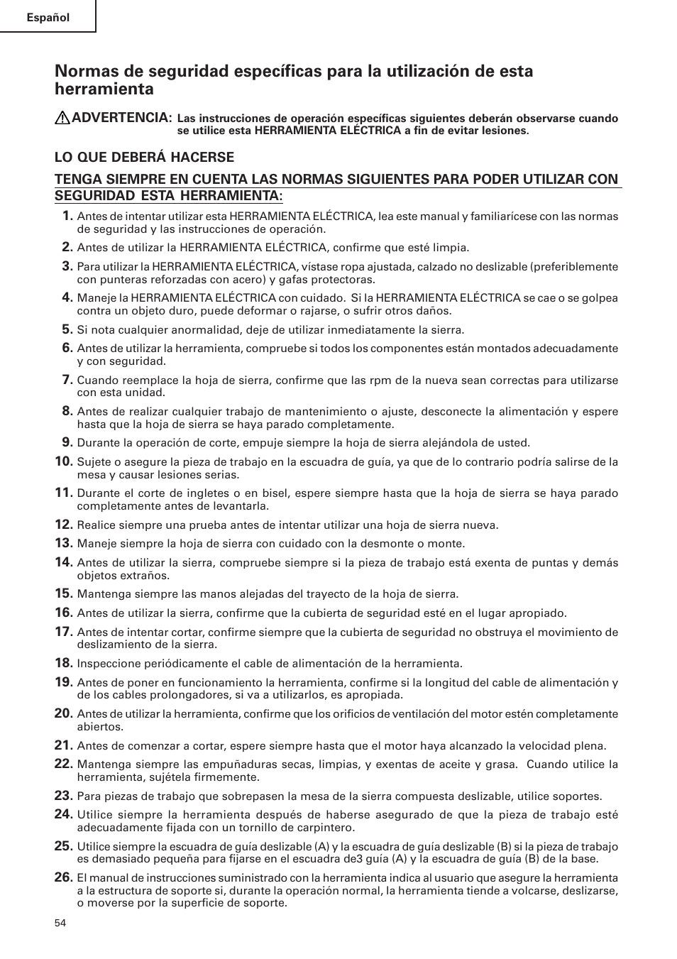 Hitachi C 10FS User Manual | Page 54 / 84