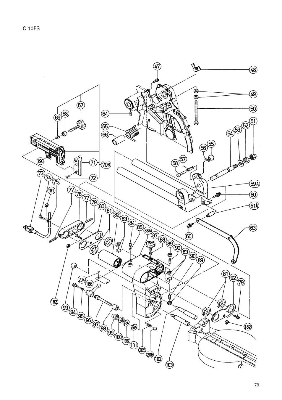 Hitachi C 10FS User Manual | Page 79 / 84