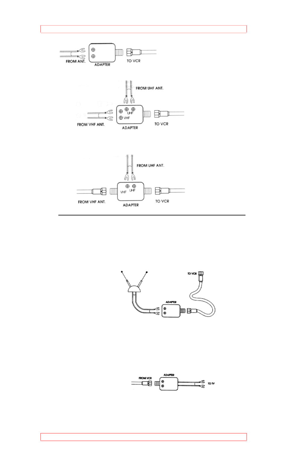 5 attach the tv and vcr to the power supply | Hitachi VT-F382A User Manual | Page 13 / 52