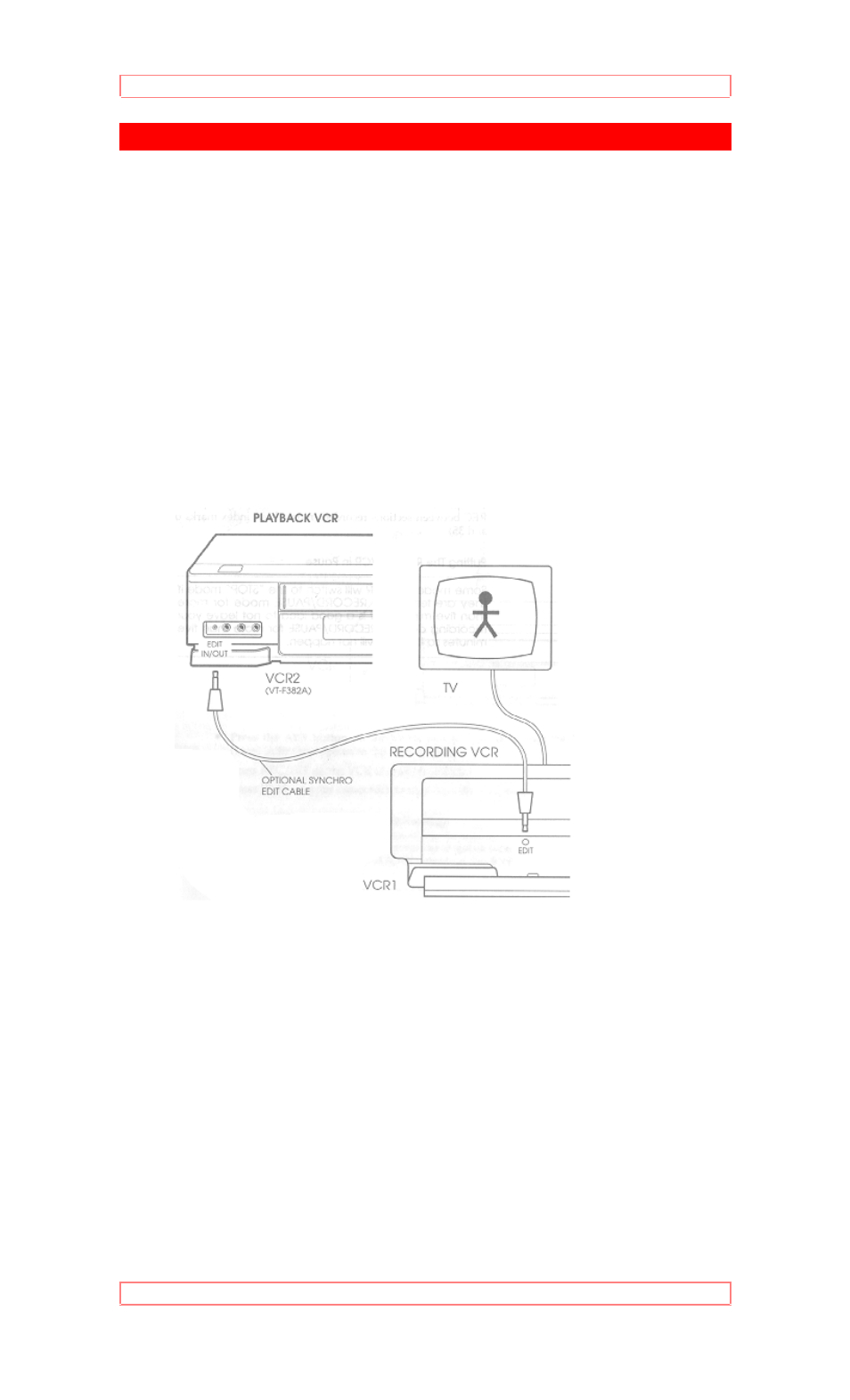 Advanced operations (synchro editing), Synchro editing | Hitachi VT-F382A User Manual | Page 47 / 52