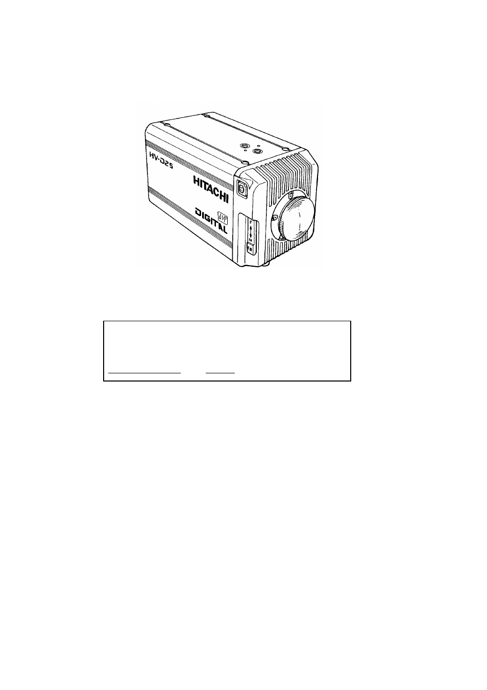 Hitachi HV-D25 User Manual | 67 pages