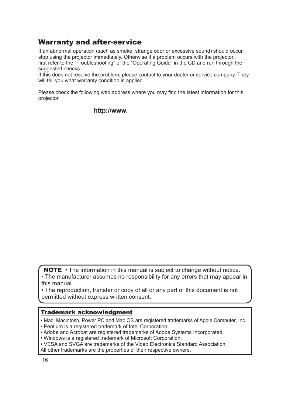 Warranty and after-service | Hitachi 8755H User Manual | Page 16 / 16