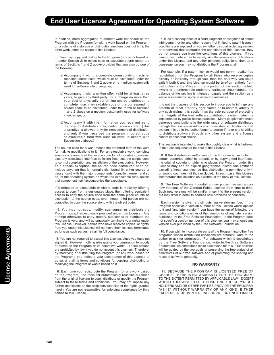 Lic en se a g re em en ts | Hitachi L42V651 User Manual | Page 140 / 150