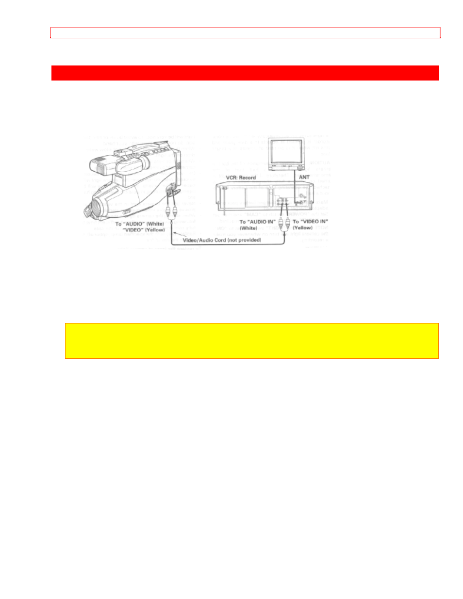 Camera/recorder to vcr dubbing | Hitachi VM-1700A User Manual | Page 53 / 68