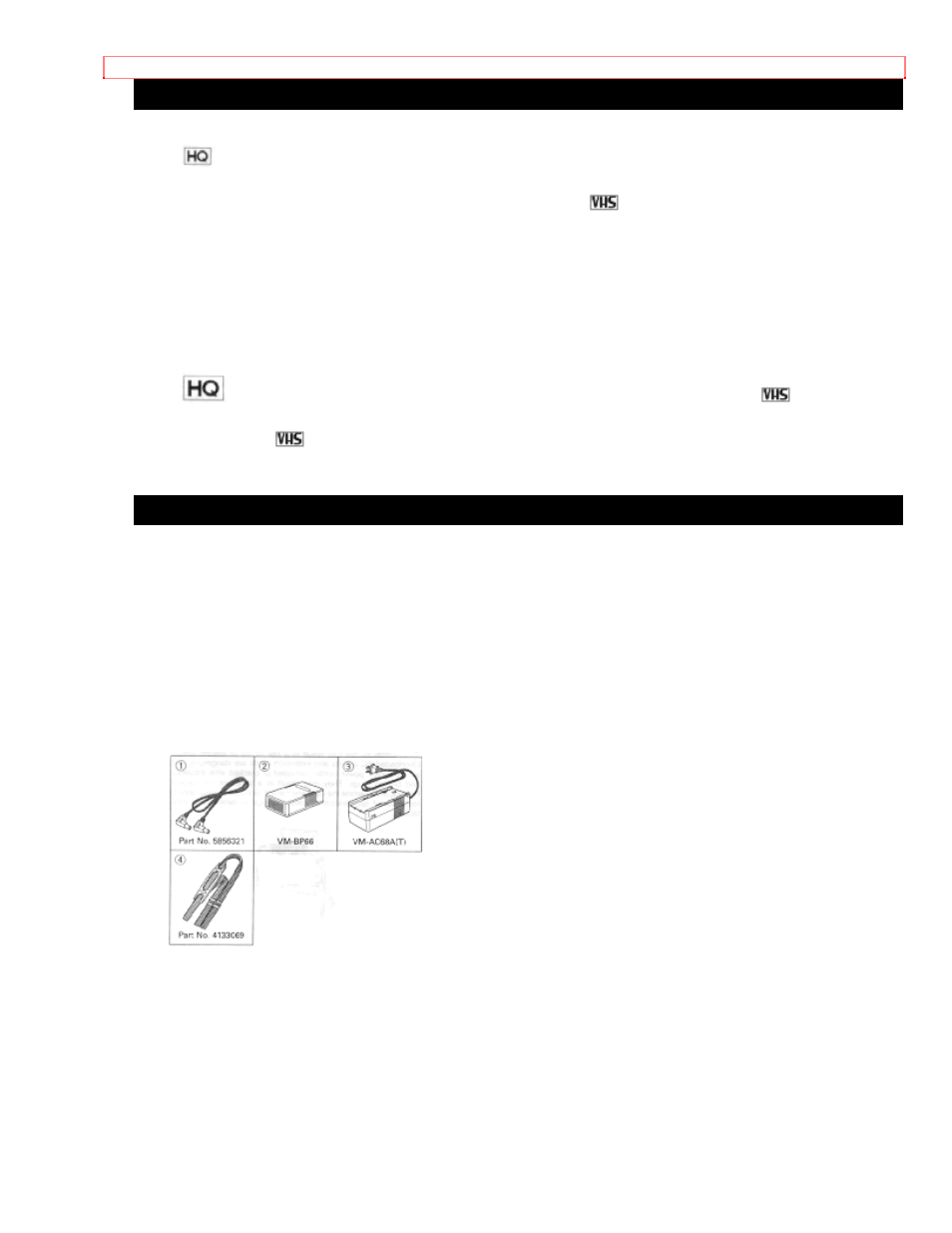 Features accessories | Hitachi VM-1700A User Manual | Page 7 / 68