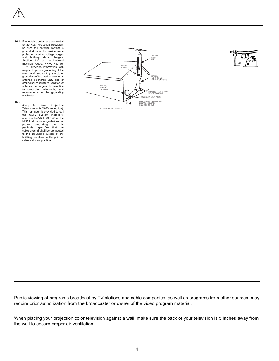 Safety tips | Hitachi 55DMX01W User Manual | Page 4 / 92