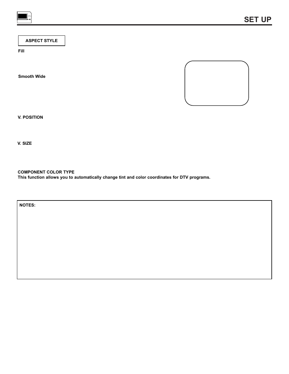Set up | Hitachi 55DMX01W User Manual | Page 48 / 92