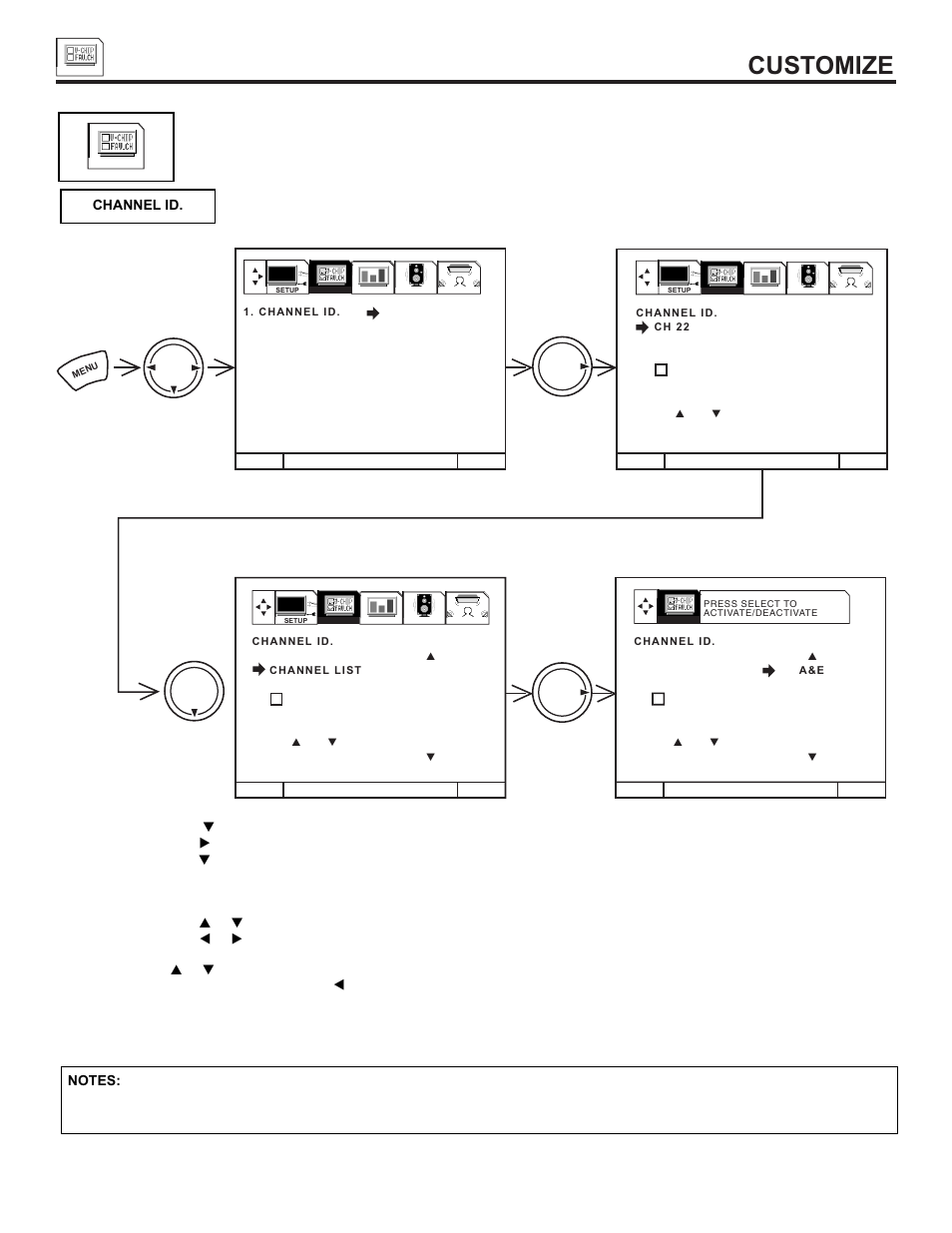 Customize | Hitachi 55DMX01W User Manual | Page 50 / 92