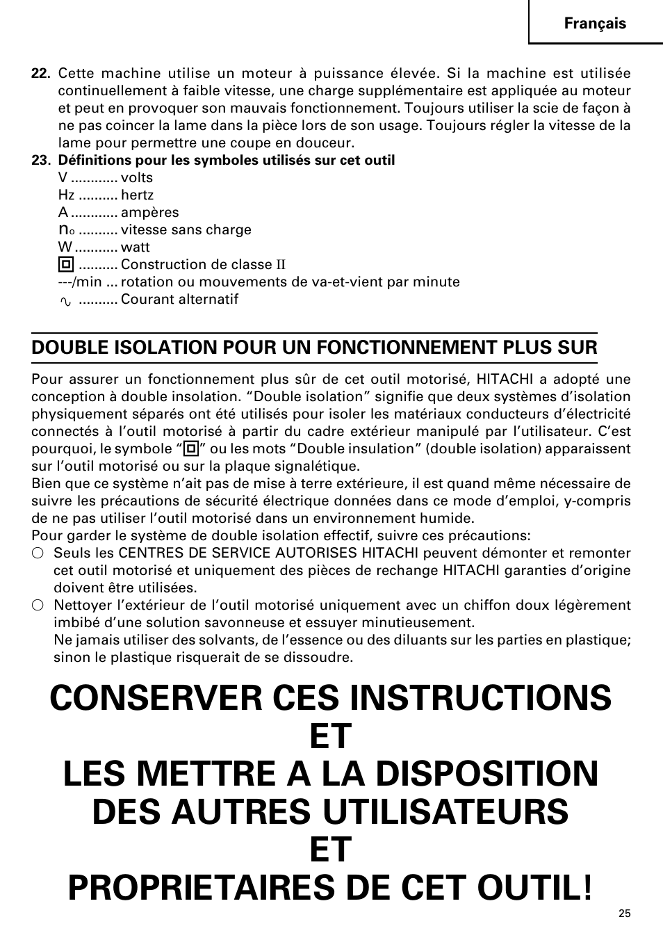 Hitachi CJ110MV User Manual | Page 25 / 56