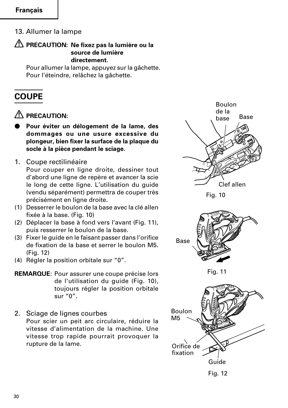 Coupe | Hitachi CJ110MV User Manual | Page 30 / 56