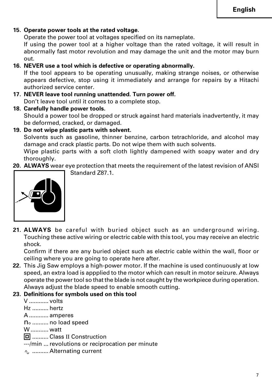 Hitachi CJ110MV User Manual | Page 7 / 56