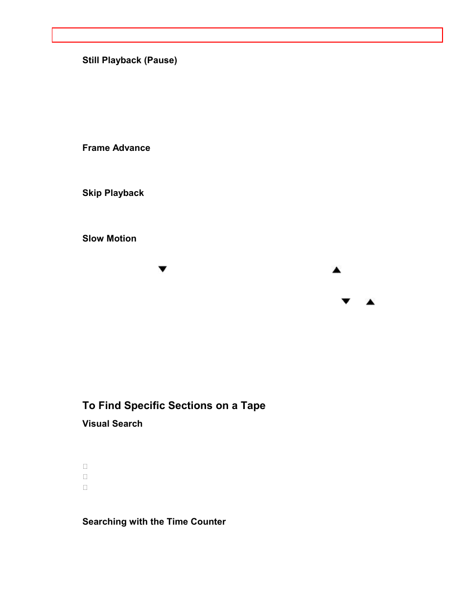 To find specific sections on a tape | Hitachi VT-M181A User Manual | Page 25 / 43