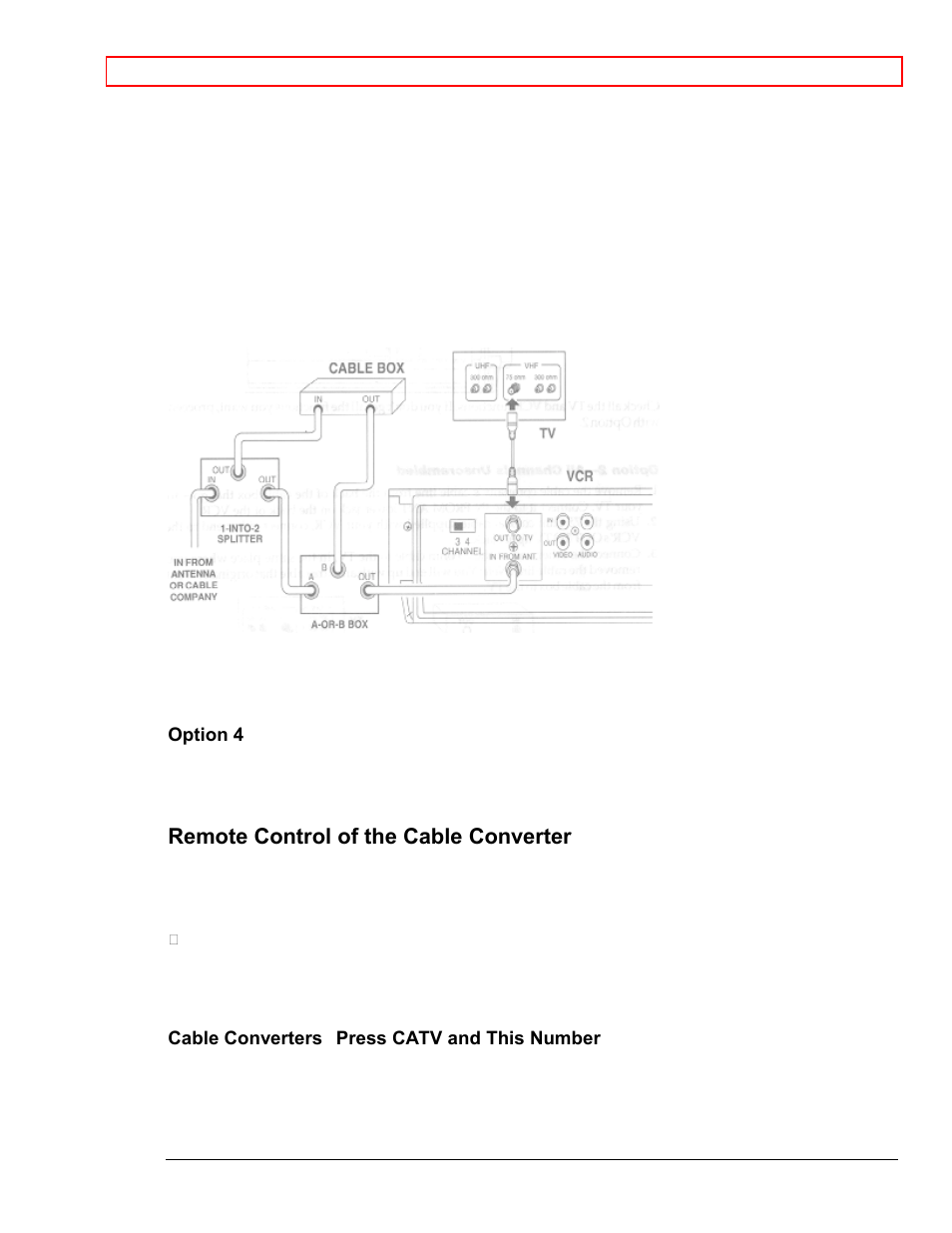 Remote control of the cable converter | Hitachi VT-M181A User Manual | Page 37 / 43