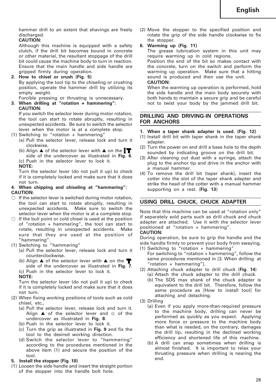 English | Hitachi DH40MB User Manual | Page 29 / 34