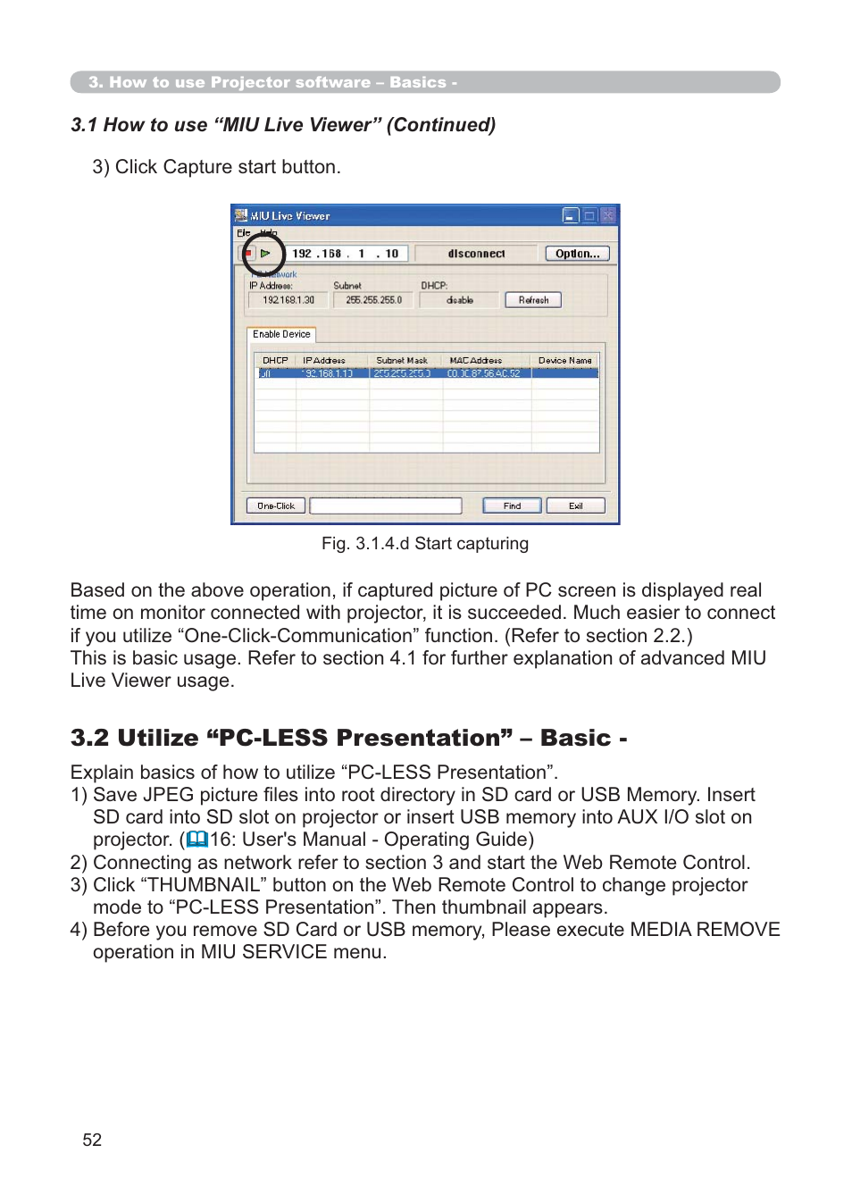 2 utilize “pc-less presentation” – basic | Hitachi CP-X268AWF User Manual | Page 131 / 163