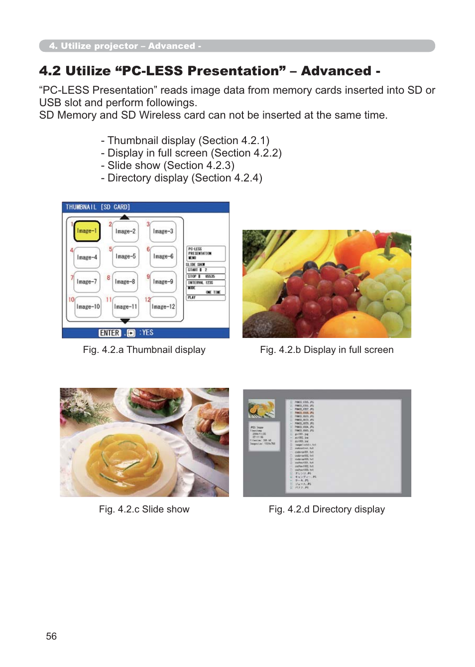 2 utilize “pc-less presentation” – advanced | Hitachi CP-X268AWF User Manual | Page 135 / 163