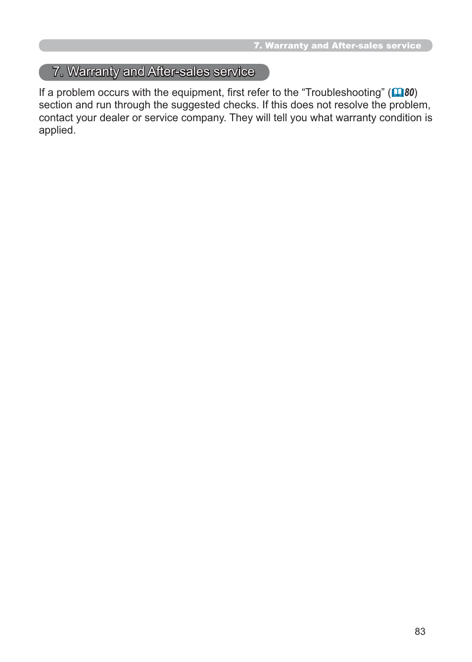 Warranty and after-sales service | Hitachi CP-X268AWF User Manual | Page 162 / 163
