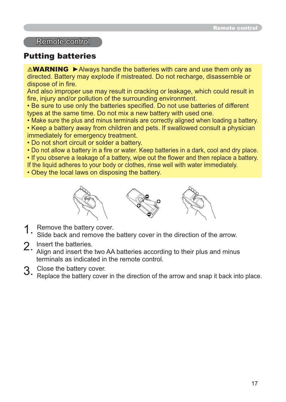 Hitachi CP-X268AWF User Manual | Page 26 / 163