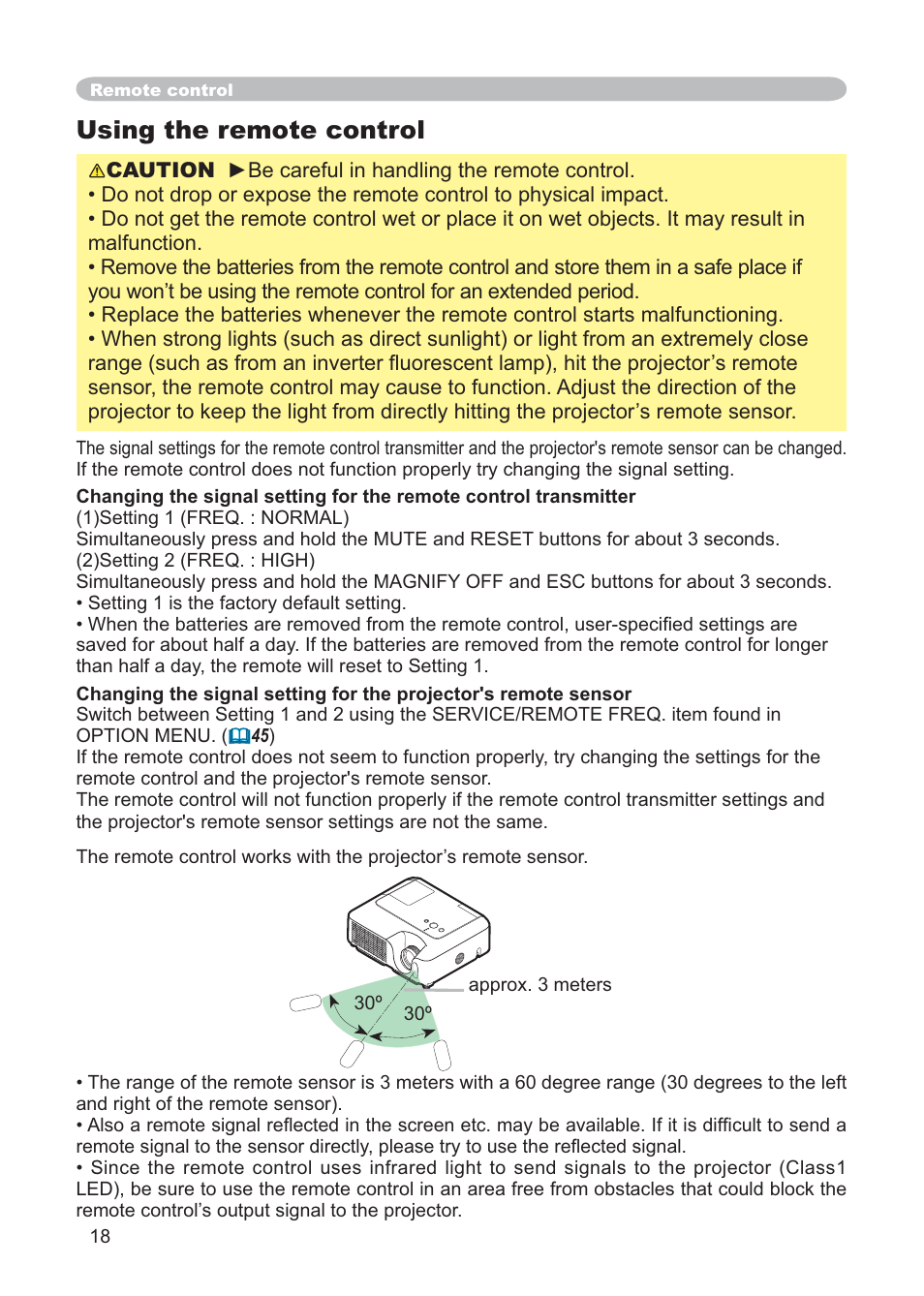 Using the remote control | Hitachi CP-X268AWF User Manual | Page 27 / 163