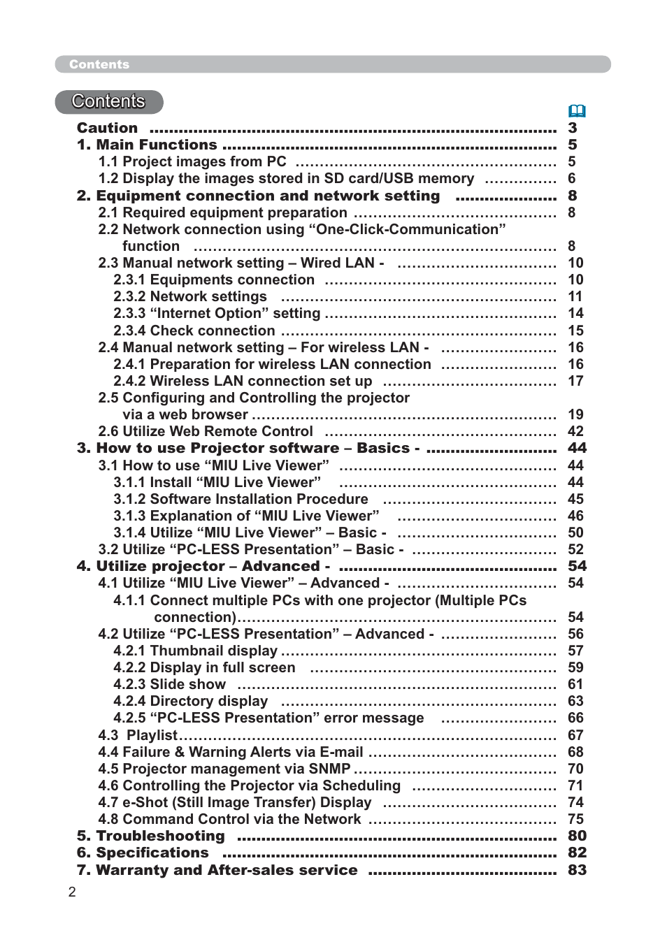 Hitachi CP-X268AWF User Manual | Page 81 / 163