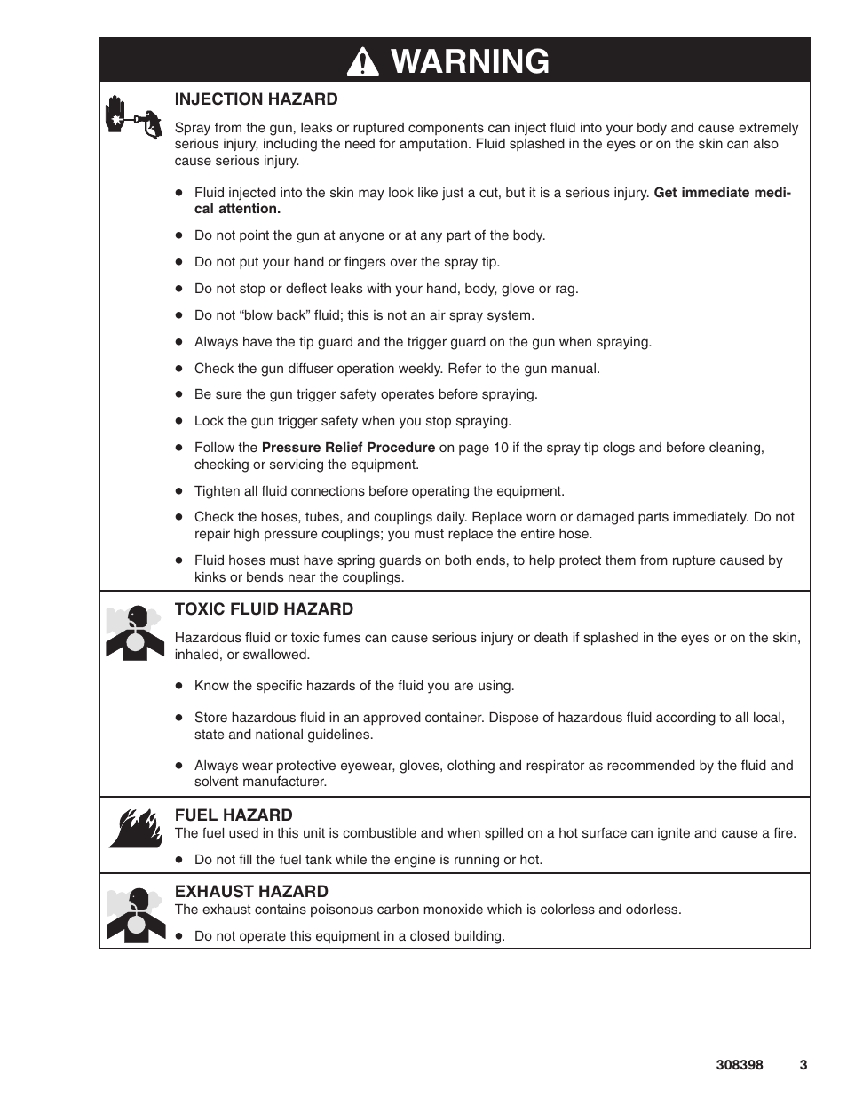 Warning | Hitachi GM7000 231327 User Manual | Page 3 / 36