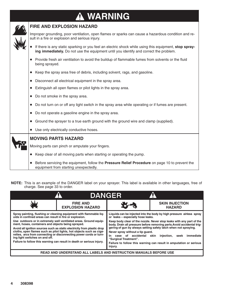 Warning | Hitachi GM7000 231327 User Manual | Page 4 / 36