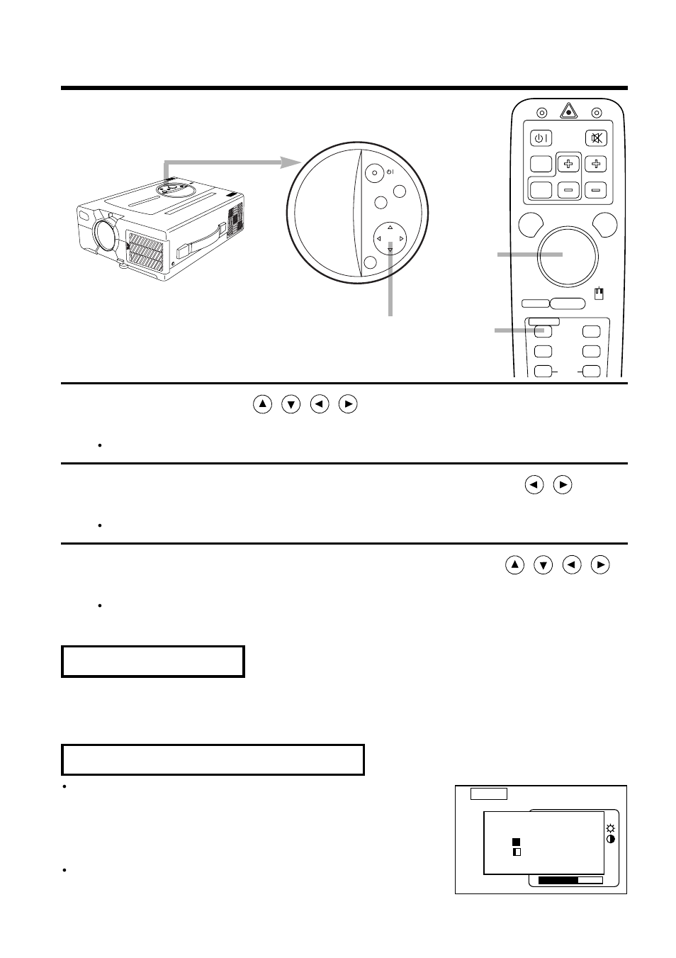 Adjustments and functions | Hitachi CP-S840W/E User Manual | Page 16 / 34