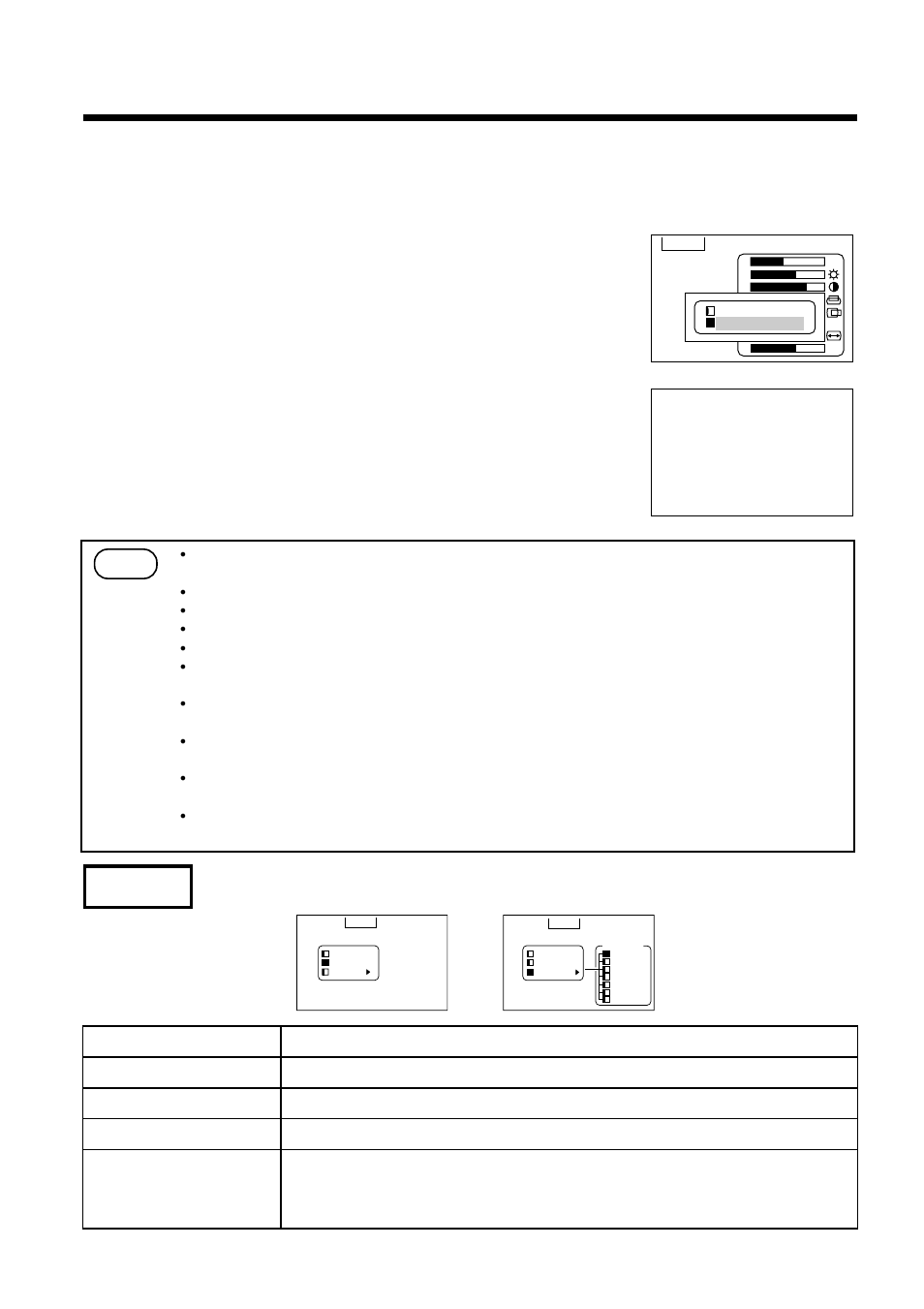 Adjustments and functions (continued), Input, Auto-adjustment | Auto-adjustment confirm screen, During auto-adjustment | Hitachi CP-S840W/E User Manual | Page 18 / 34