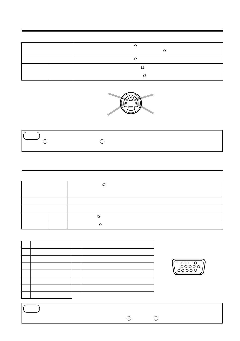 Connection to the rgb signal terminal, Connection to the video signal terminals, 20 1. input / output signal | Signal input / output terminal, Input signal, Signal input terminal | Hitachi CP-S840W/E User Manual | Page 20 / 34
