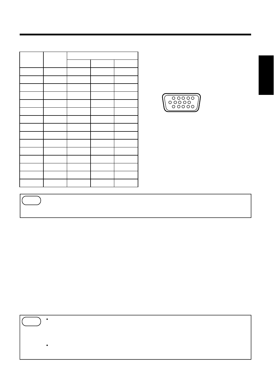 Connection to the control signal terminal, 23 english 1. control signal terminal, Mouse emulation | Hitachi CP-S840W/E User Manual | Page 23 / 34