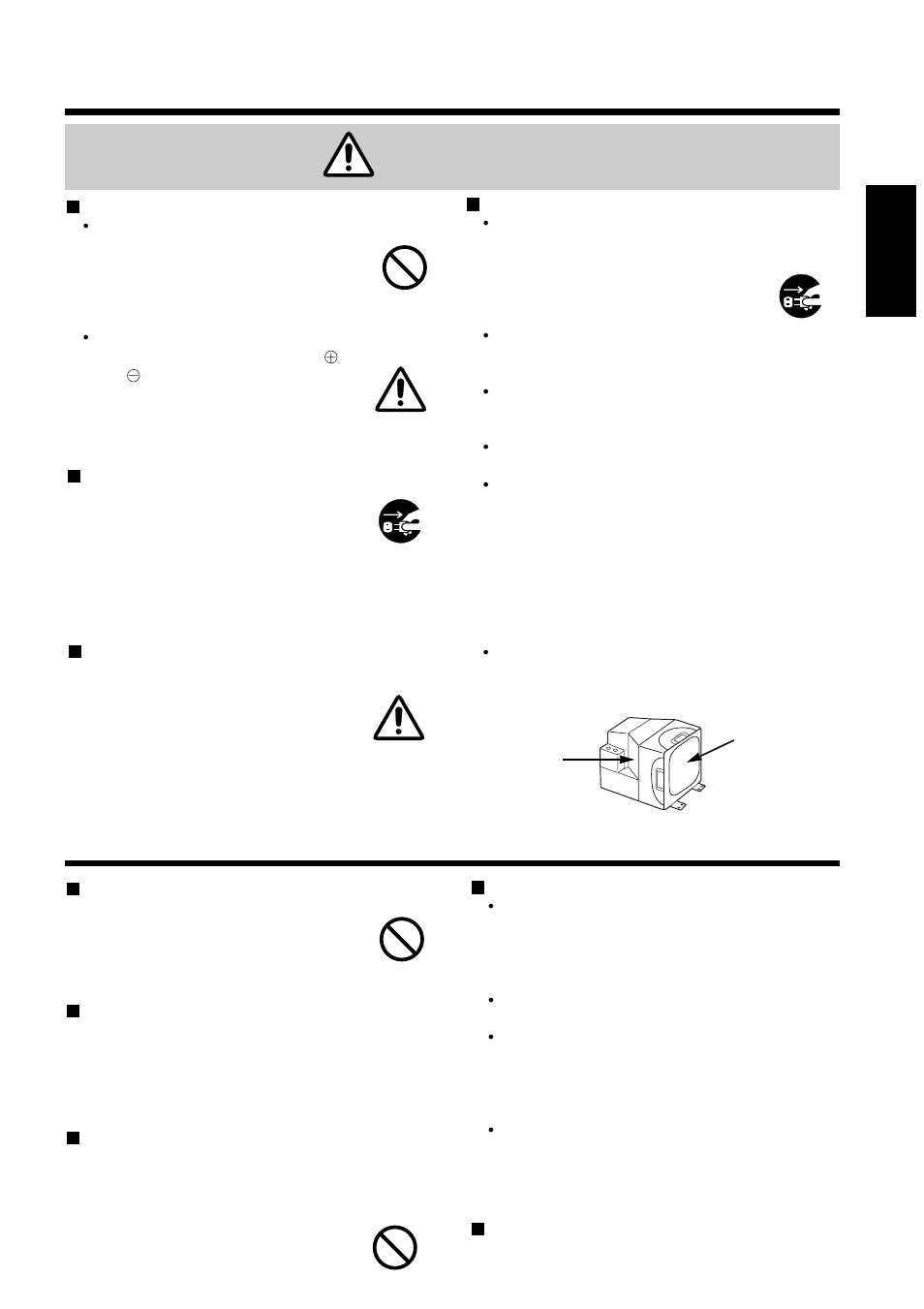 Caution, General cautions, 7english | Hitachi CP-S840W/E User Manual | Page 7 / 34