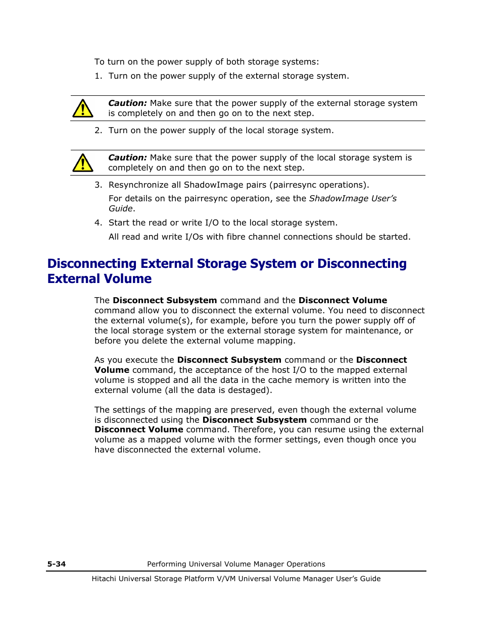 Disconnect subsystem | Hitachi MK-96RD626-07 User Manual | Page 126 / 205