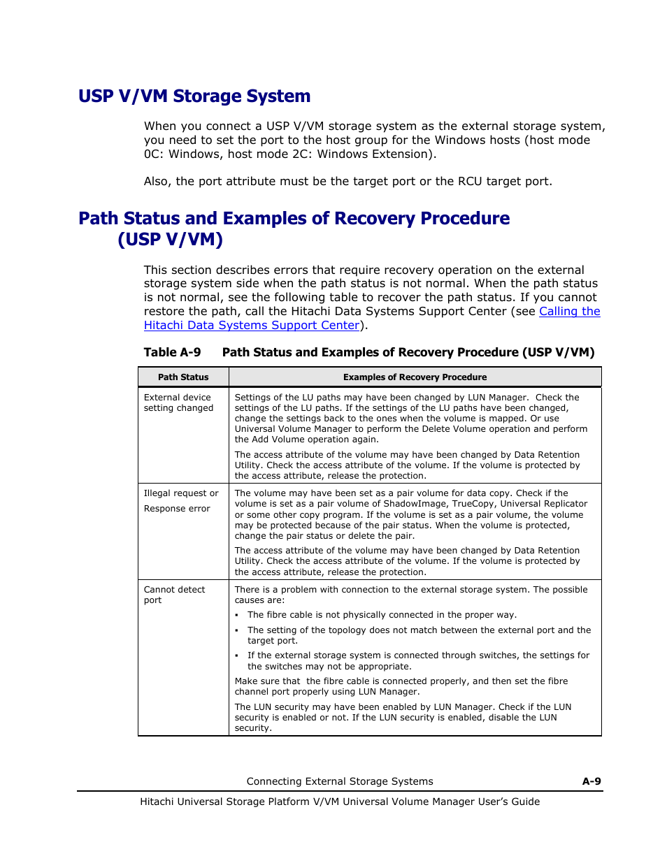 Usp v/vm storage system | Hitachi MK-96RD626-07 User Manual | Page 175 / 205