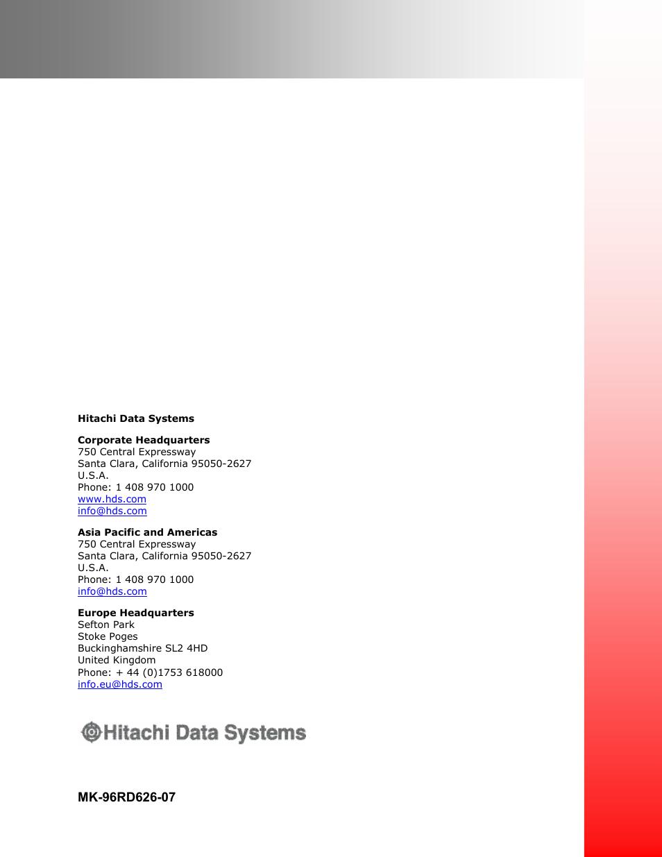 Hitachi MK-96RD626-07 User Manual | Page 205 / 205