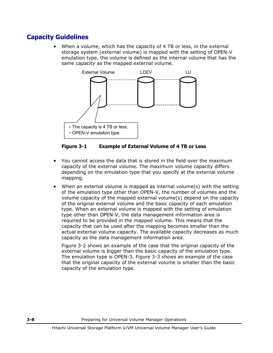 Capacity guidelines, Capacity guidelines -8 | Hitachi MK-96RD626-07 User Manual | Page 64 / 205