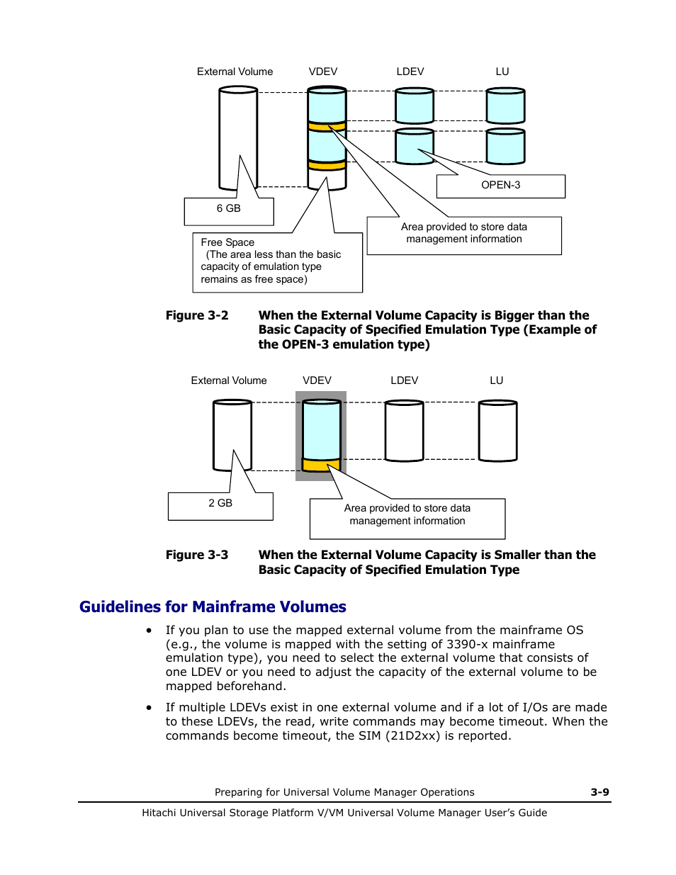 Guidelines for mainframe volumes, Guidelines for mainframe volumes -9 | Hitachi MK-96RD626-07 User Manual | Page 65 / 205