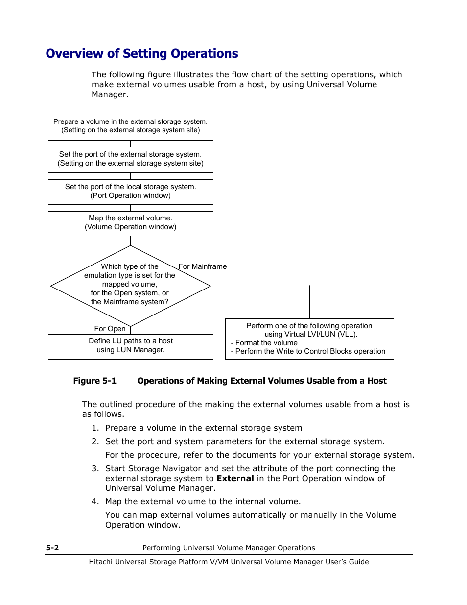 Overview of setting operations, Overview of setting operations -2 | Hitachi MK-96RD626-07 User Manual | Page 94 / 205