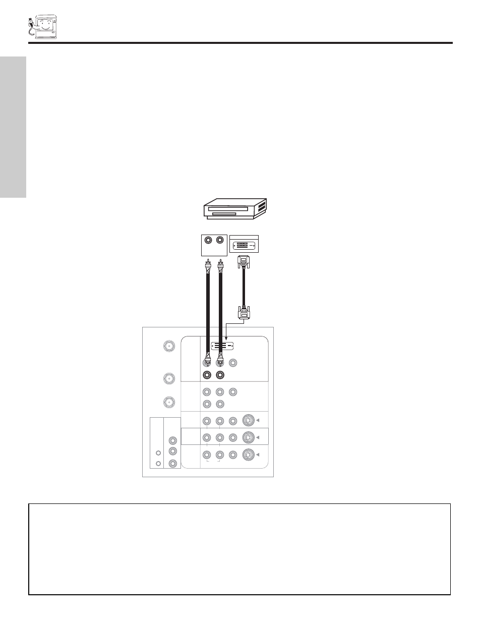 Connecting external video devices, First time use | Hitachi 60v500 User Manual | Page 18 / 84