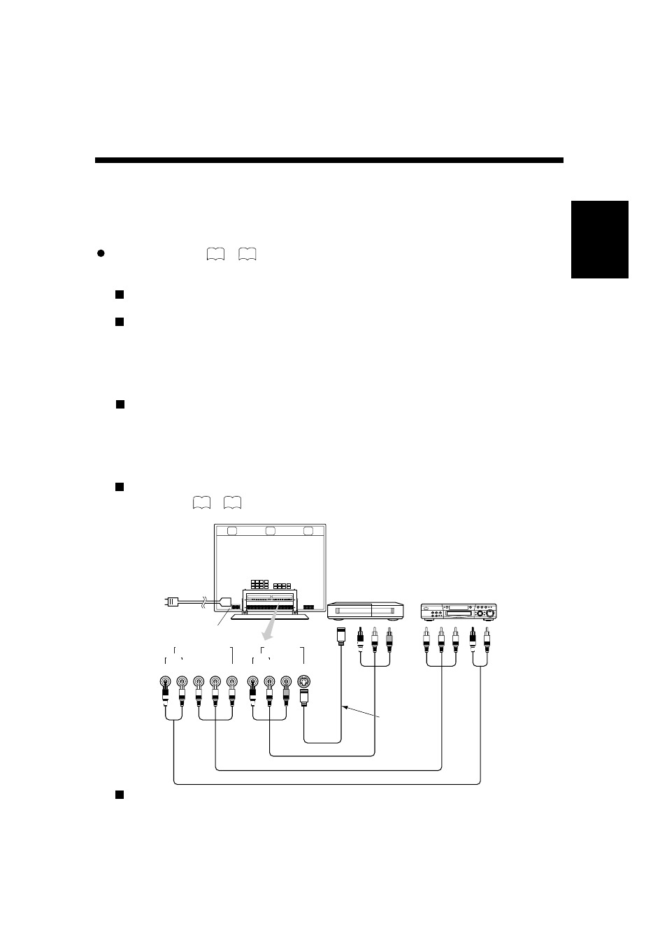 Connecting to video equipment, English, The monitor is shipped with the power switch off | Hitachi CMP307XU User Manual | Page 13 / 32