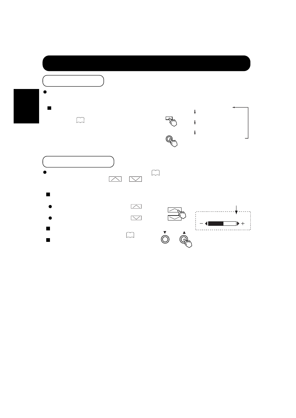 Operating instructions (continued), Input selection volume adjustment, English | Hitachi CMP307XU User Manual | Page 16 / 32