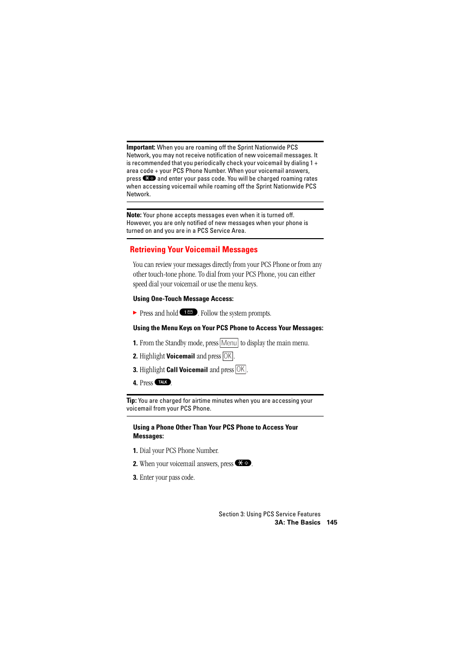 Retrieving your voicemail messages | Hitachi SINGLE-BAND PCS PHONE SH-P300 User Manual | Page 154 / 455