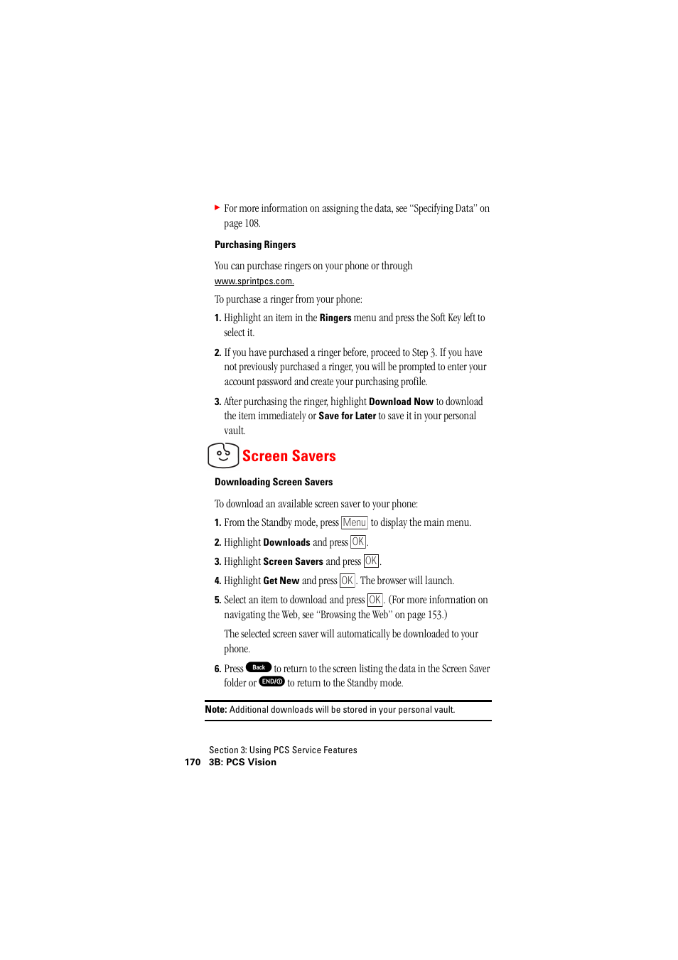 Screen savers | Hitachi SINGLE-BAND PCS PHONE SH-P300 User Manual | Page 179 / 455