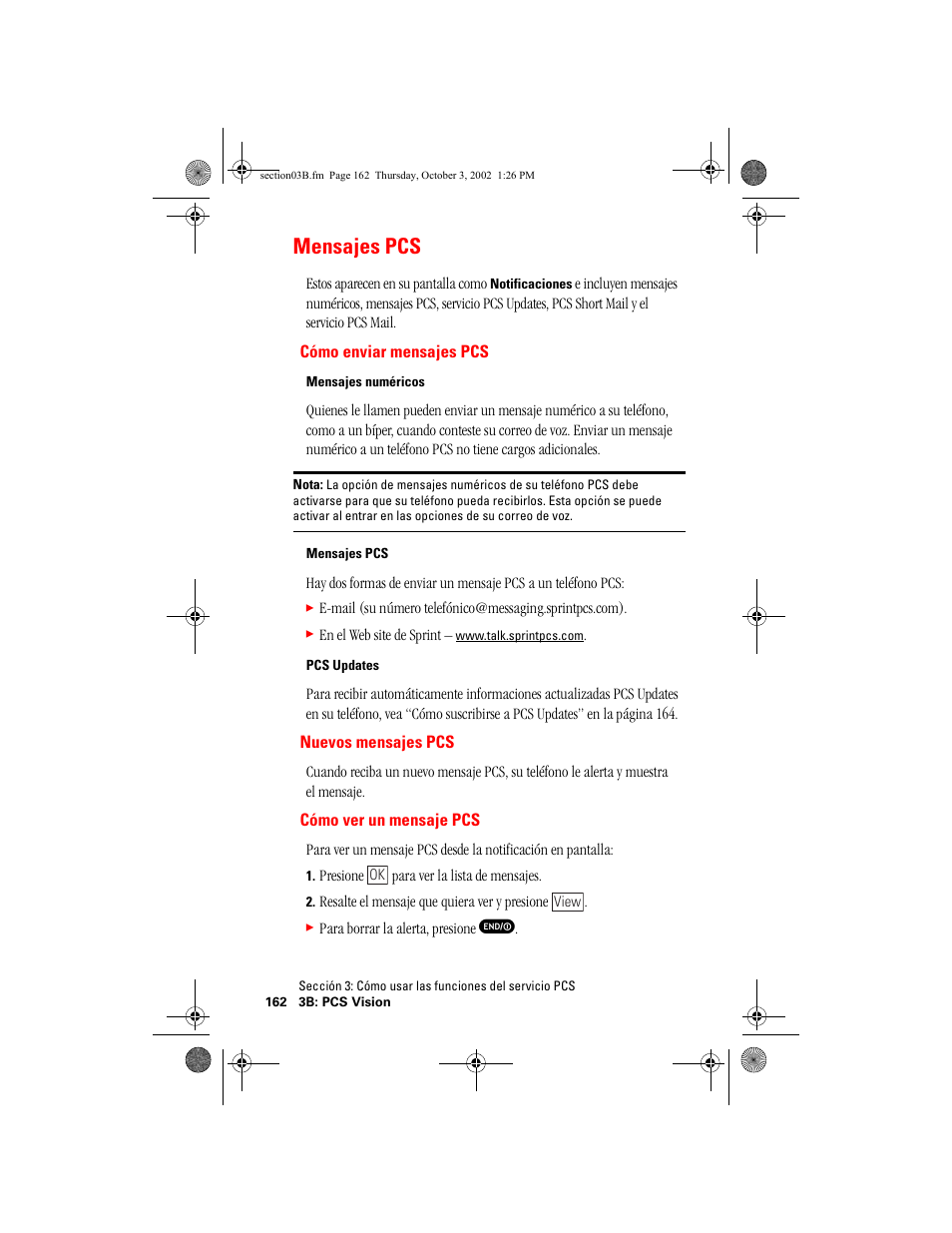 Mensajes pcs | Hitachi SINGLE-BAND PCS PHONE SH-P300 User Manual | Page 397 / 455