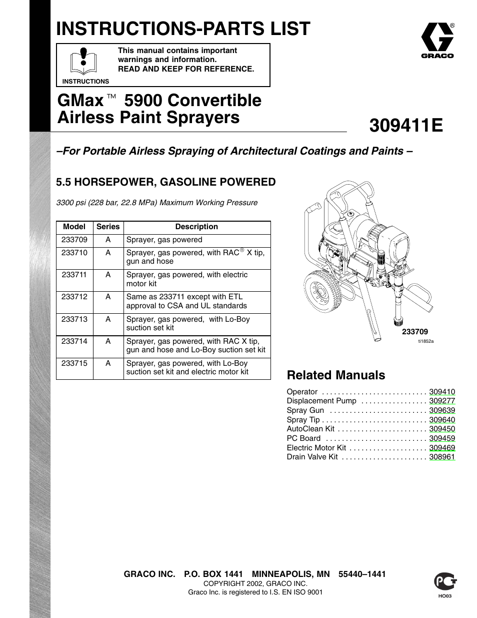 Hitachi GMAX 309411E User Manual | 26 pages
