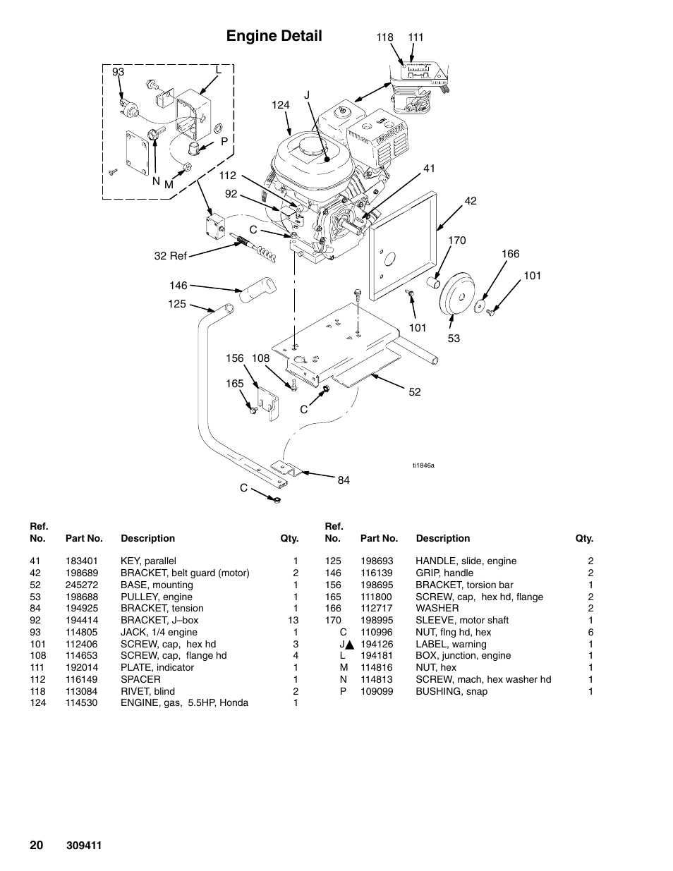 Engine detail | Hitachi GMAX 309411E User Manual | Page 20 / 26
