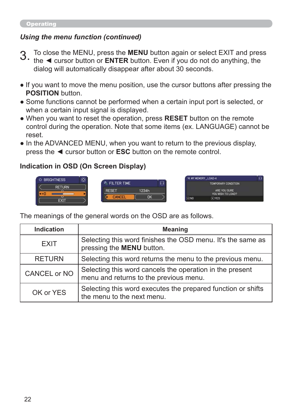 Hitachi CP-RX79 User Manual | Page 31 / 95