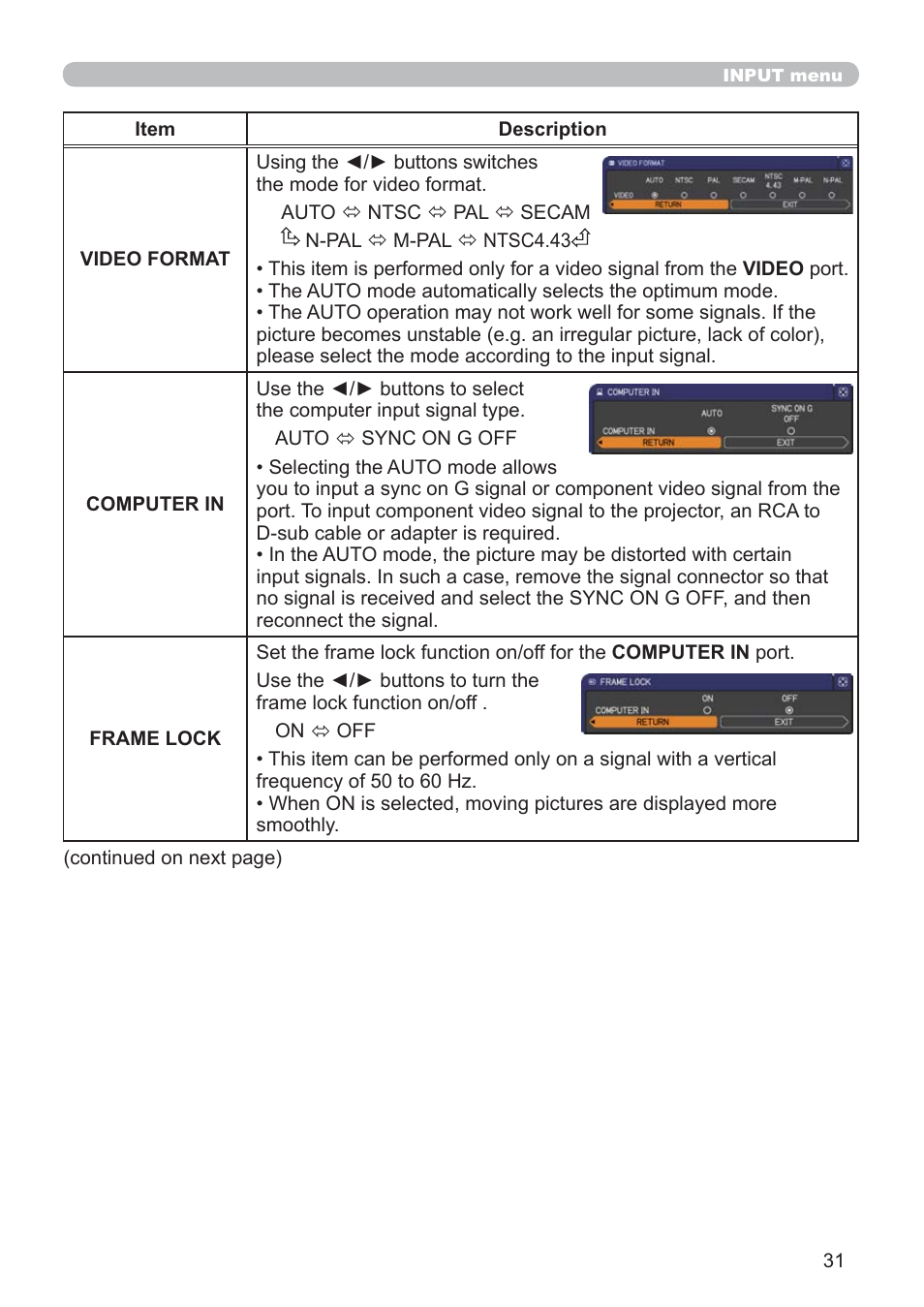 Hitachi CP-RX79 User Manual | Page 40 / 95