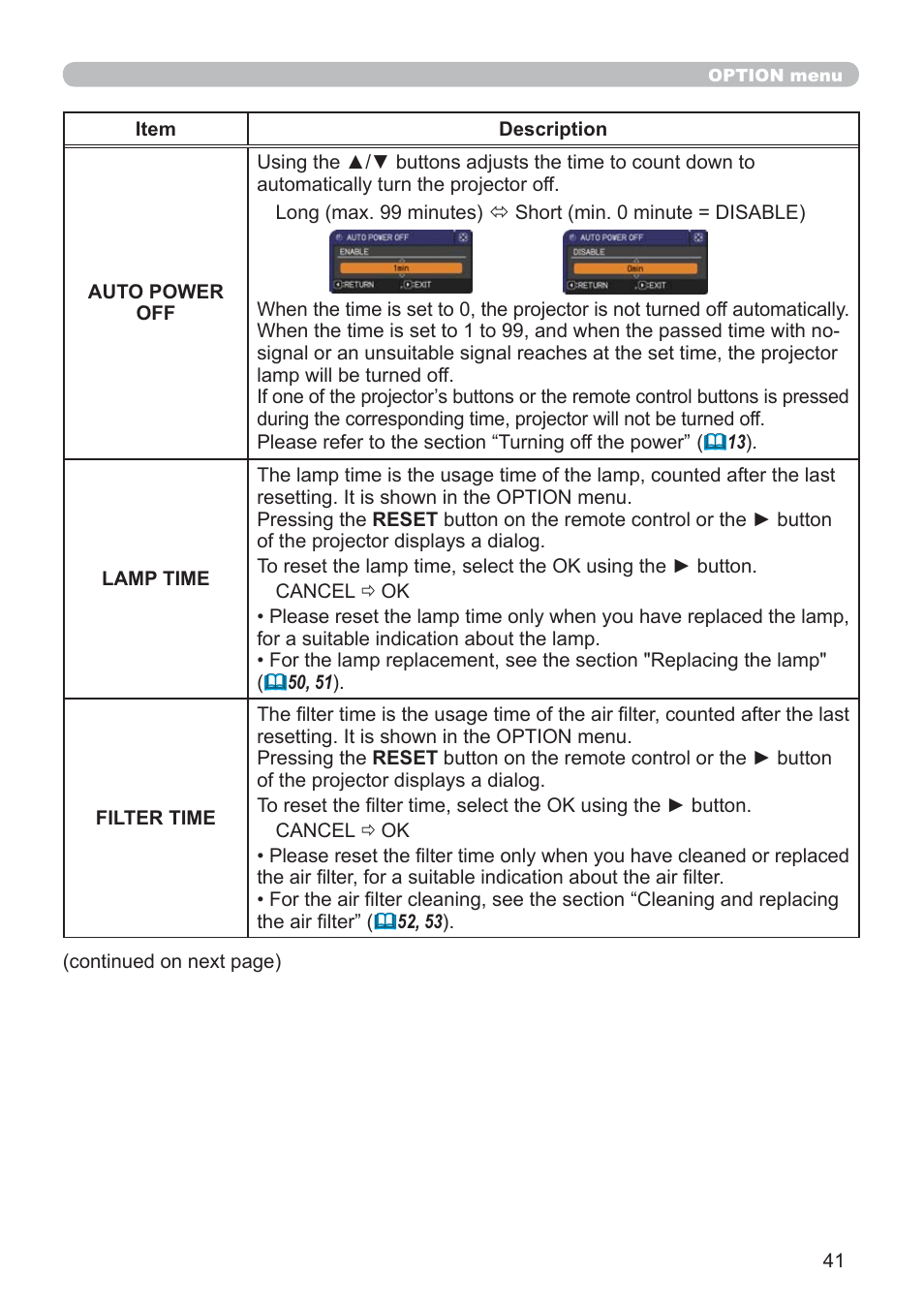 Hitachi CP-RX79 User Manual | Page 50 / 95