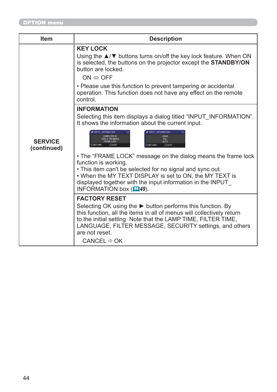 Hitachi CP-RX79 User Manual | Page 53 / 95