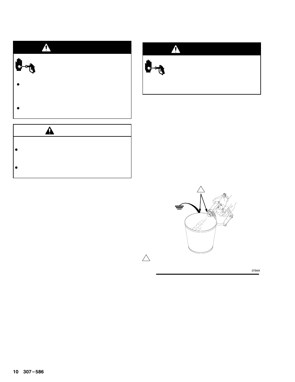 Operation, Warning, Caution | Hitachi AA 2000 User Manual | Page 10 / 24